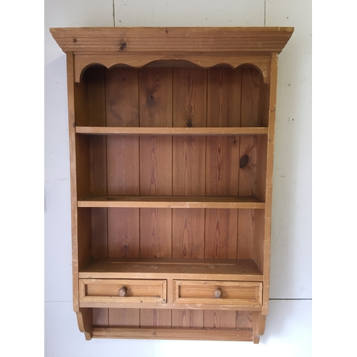 37 - Pine kitchen unit 97cm x 65cm x 18cm