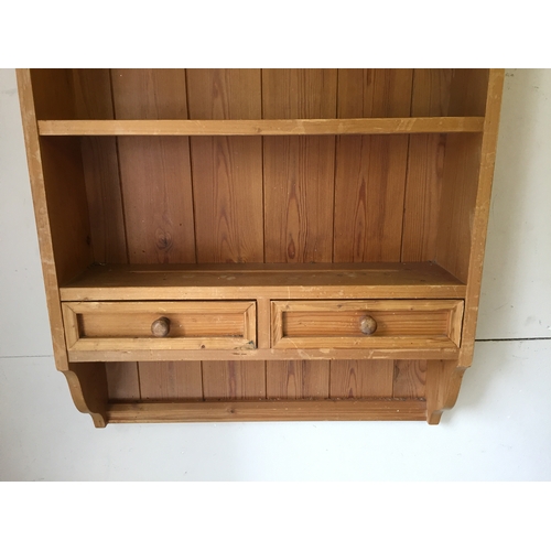 37 - Pine kitchen unit 97cm x 65cm x 18cm