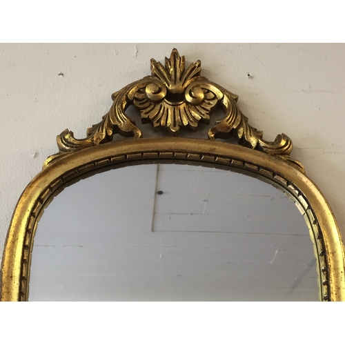 75 - Gilt frame mirror 33cm x 56cm