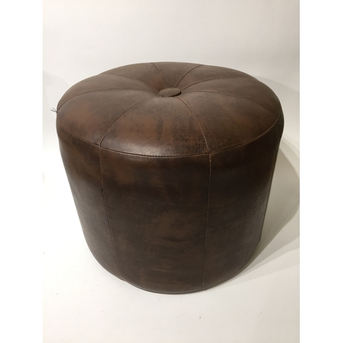 45 - Vintage style pouffe 42cm diameter 33cm tall