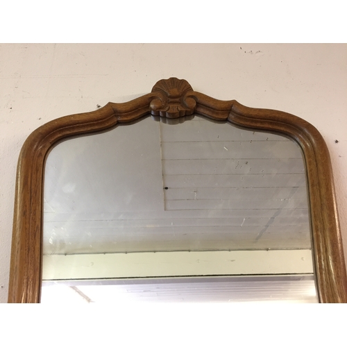 78 - Wood frame mirror 51cm x 67cm