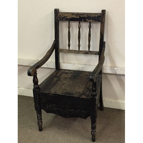 58 - Vintage Commode Chair