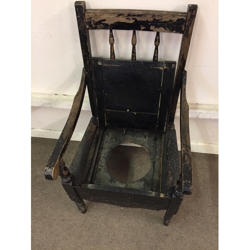 58 - Vintage Commode Chair