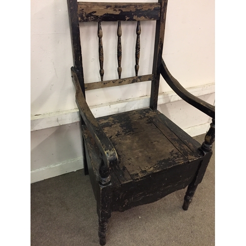 58 - Vintage Commode Chair