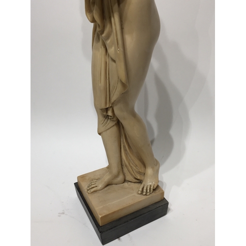 204 - Resin Statue of semi clad lady 65cm