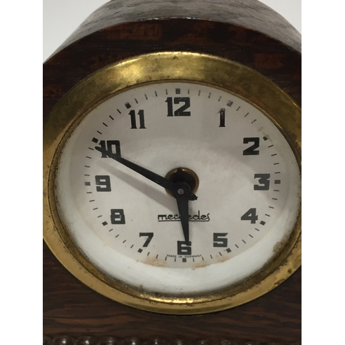 209 - Mercedes mantle clock 16cm wide