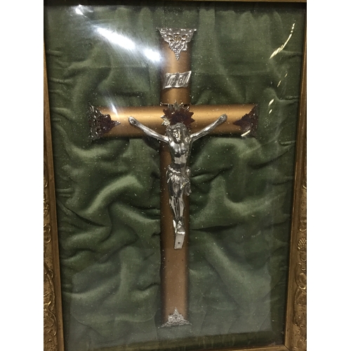 234 - Framed corpus Christi with  glass front 39.5cm x 52.5cm