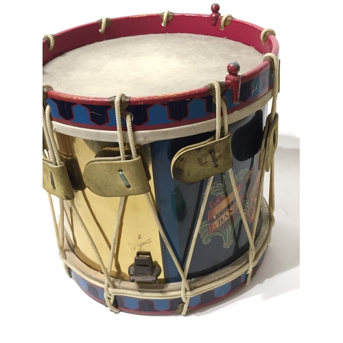 254 - RAF Military Bandsman's  Drum 36.5cm tall 37cm diameter