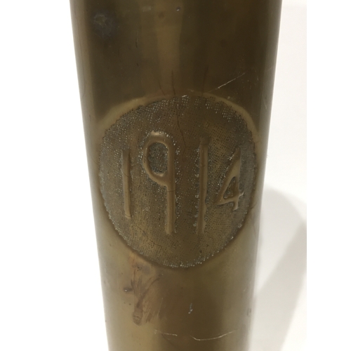 261 - WW1 Trench art shell 35cm tall