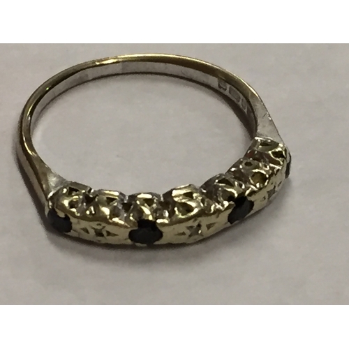 315 - 9ct gold ring size O 1/2