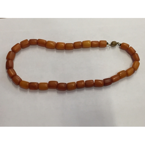 326 - Amber Style Bead Necklace