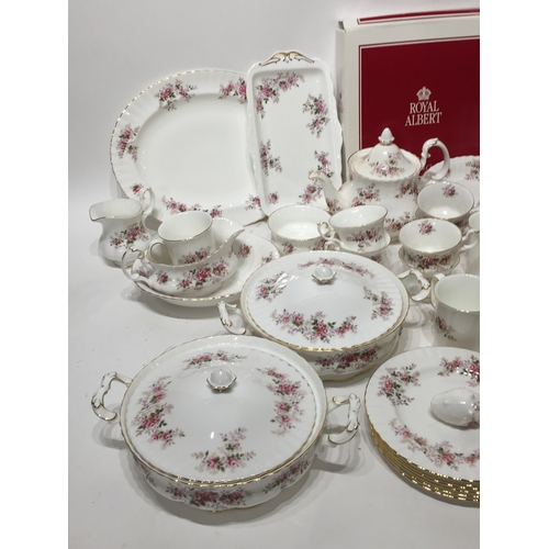 382 - Large royal albert ( lavender rose ) tea service set