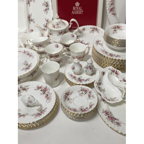 382 - Large royal albert ( lavender rose ) tea service set