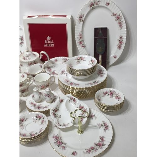 382 - Large royal albert ( lavender rose ) tea service set