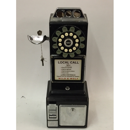 384 - Novelty phone money box 47cm tall