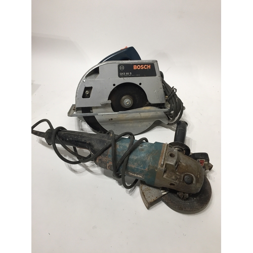 417 - Makita Angle Grinder And A Bosch Circular Saw