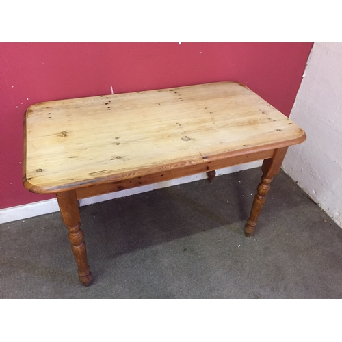 10 - Pine farmhouse table 68cm x 122cm x 74cm