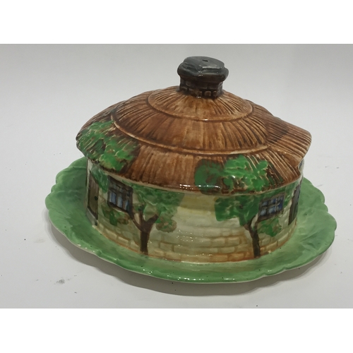 212 - Vintage beswick cottage butter dish