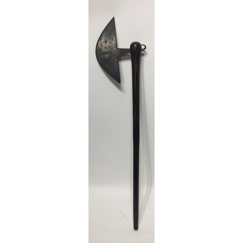 154 - Tribal Axe Adze South Pacific With A Replacement Blade. 67 cms