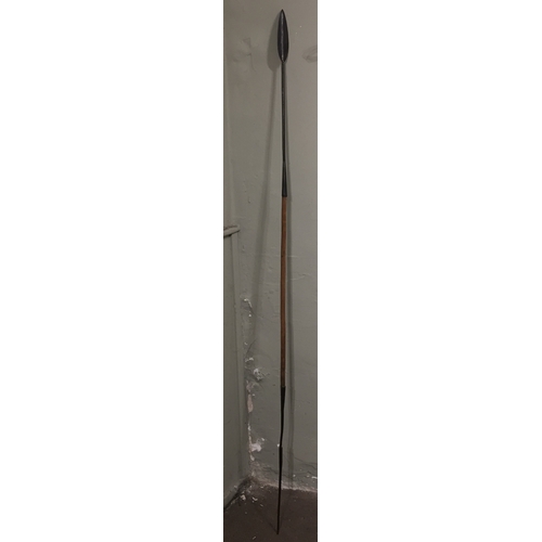 156 - Similar To Previous Lot Tribal  Spear.184 cms