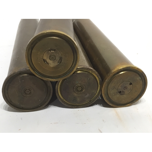 179 - 4 X Brass Military Shells 31.5 cms