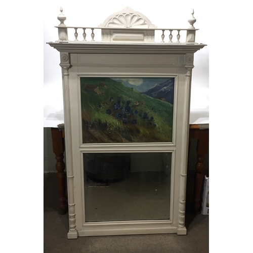 46 - Painted Hall Mirror 145 x 88 cms