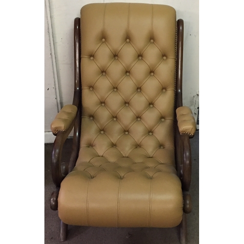 59 - Vintage Leather Lounge Chair