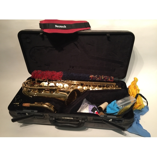 453 - Good Quality Yamaha Saxophone YAS 275 Along With Case And Accessories .