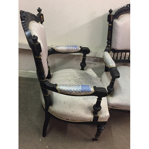 57 - 2 Carver Classical Style Arm Chairs