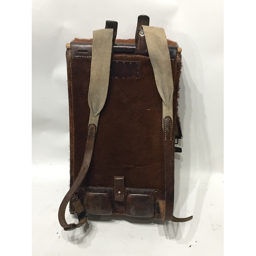 170 - A Good Example Of A WW2 Swiss Army Mountain Pony Hair Back Pack.