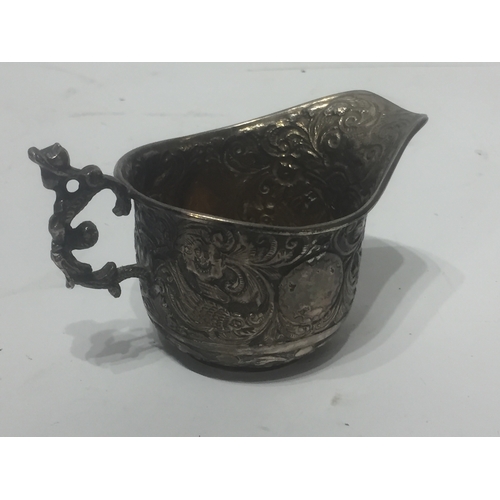 285 - Heavily Decorated Silver Hallmarked Creamer Jug