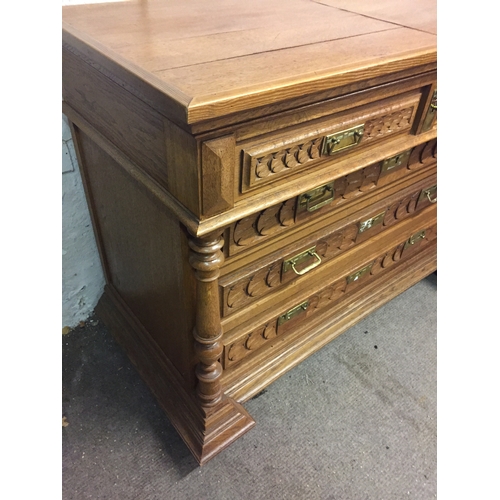 64 - Continental Chest Of 2 Over 3  Drawers 115 x 55 x 87 cms