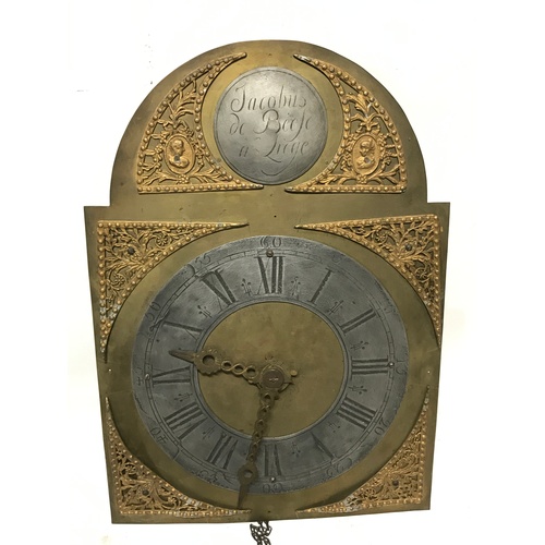 150 - Jacobus du beefe liege clock With Weights And Pendulum