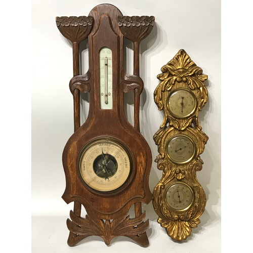 125 - 2 X Barometers. Largest 57 cms