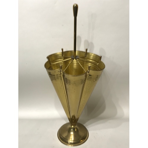 126 - Brass Umbrella Or Stick Stand In The Form Of A Umbrella.