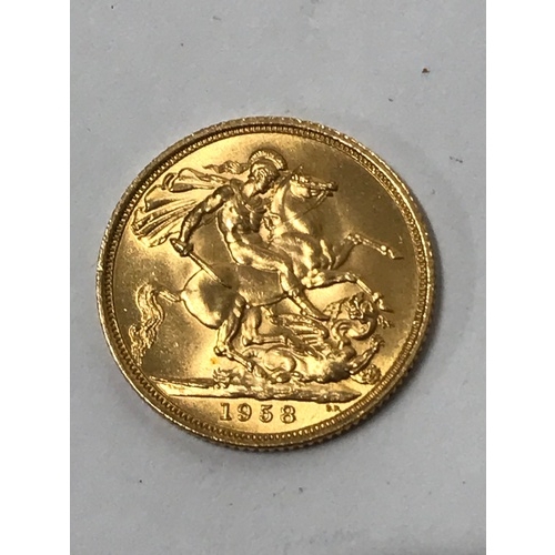 170 - 1958 Gold Full Sovereign Coin