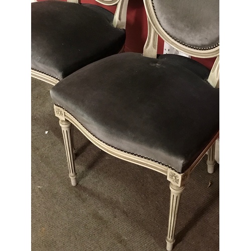 18 - 4 x Painted French Chairs