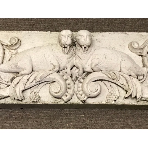 71 - Similar To Previous Lot Architectural Stone Plaque Walrus Decoration 73 cms