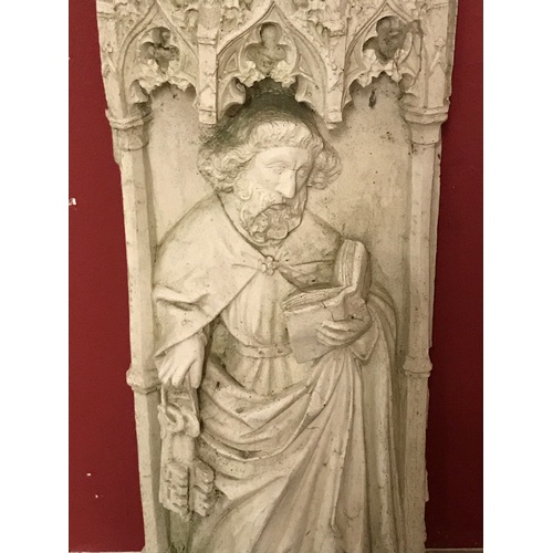 75 - Architectural Religious Stone Plaque 132 cms High