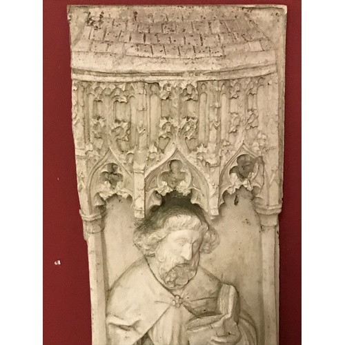 75 - Architectural Religious Stone Plaque 132 cms High