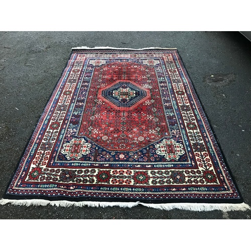 87 - Korashan Hand Knotted Rug With Floral Borders 300 x 196 cms