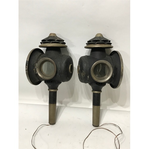 265 - Pair Of Vintage Carriage  Lamps