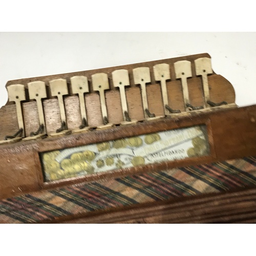 275 - Vintage European Squeeze Box With Bone Keys