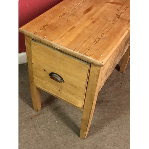 50 - Vintage Pine Table With 2 End Drawers.78 x 46 x 66 cms