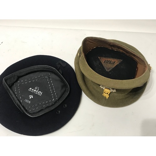 412 - Military Pay Corps Cap Along With A Beret (2)