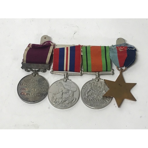 415 - Mounted WW2 Group With Regular Army Medal For Long Service Named To Sjt H.Argyle S.Staff Regt