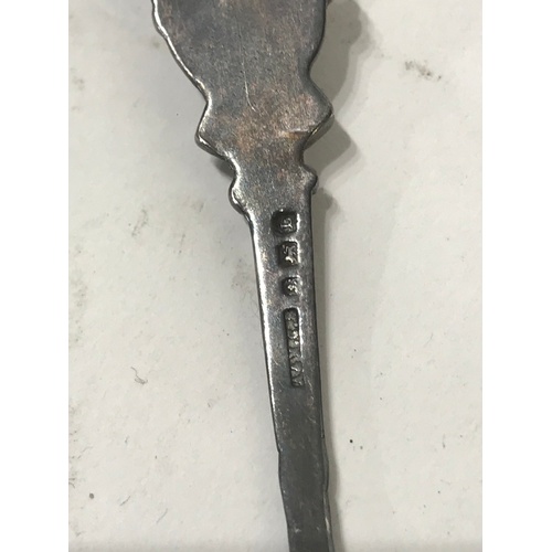 416 - Military Interest Silver Hallmarked Spoon For The Sherwood Foresters 6th Battn.