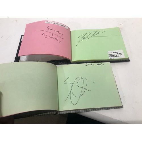 468 - 2 X Autograph Books. F1 Motorsport Along With The Goodwood Festival Of Speed 2001. Signatures To Inc... 