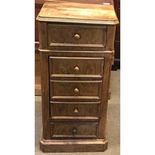 552 - Antique Bedside Unit With Drawers. 90 x 44 x 33 cms