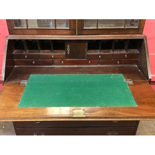 545 - Antique secretaire bookcase.